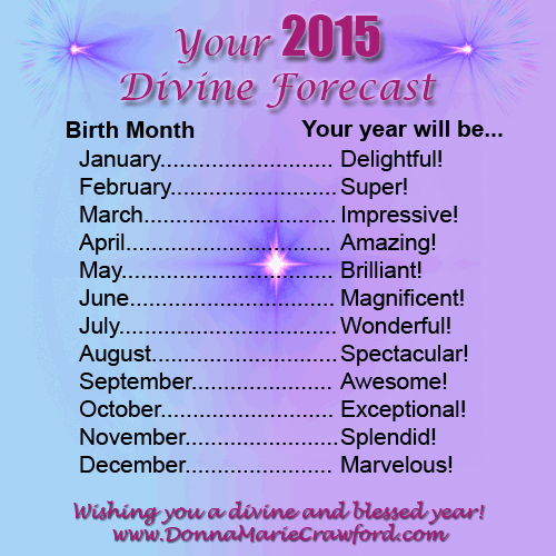 Your 2015 Divine Forecast from Psychic Medium Donna Marie Crawford