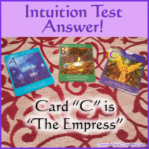 Intuition Test Answer